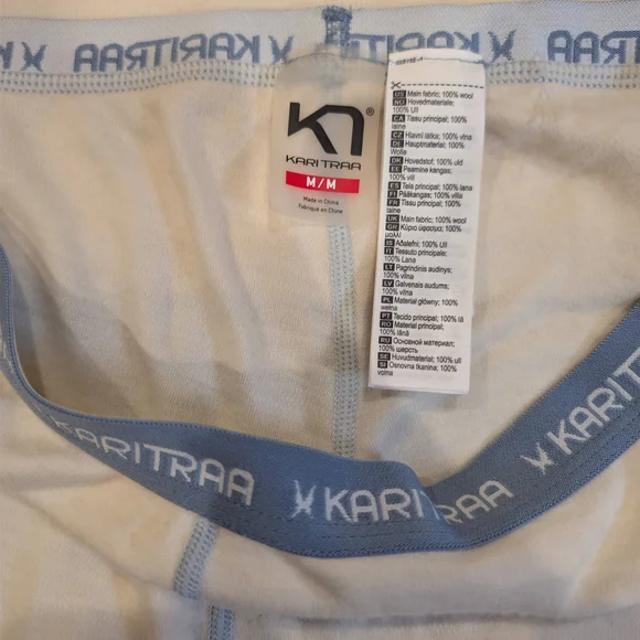 Kari Traa Cream and Blue Thermal Top - Picture 4 of 4